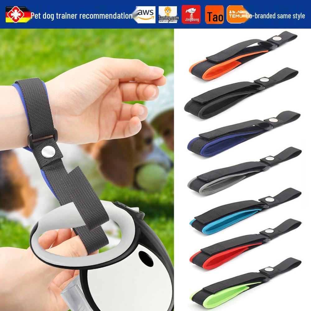 Correa de Perro de Nylon Ajustable Antideslizante con Correa de Muñeca Antiescape