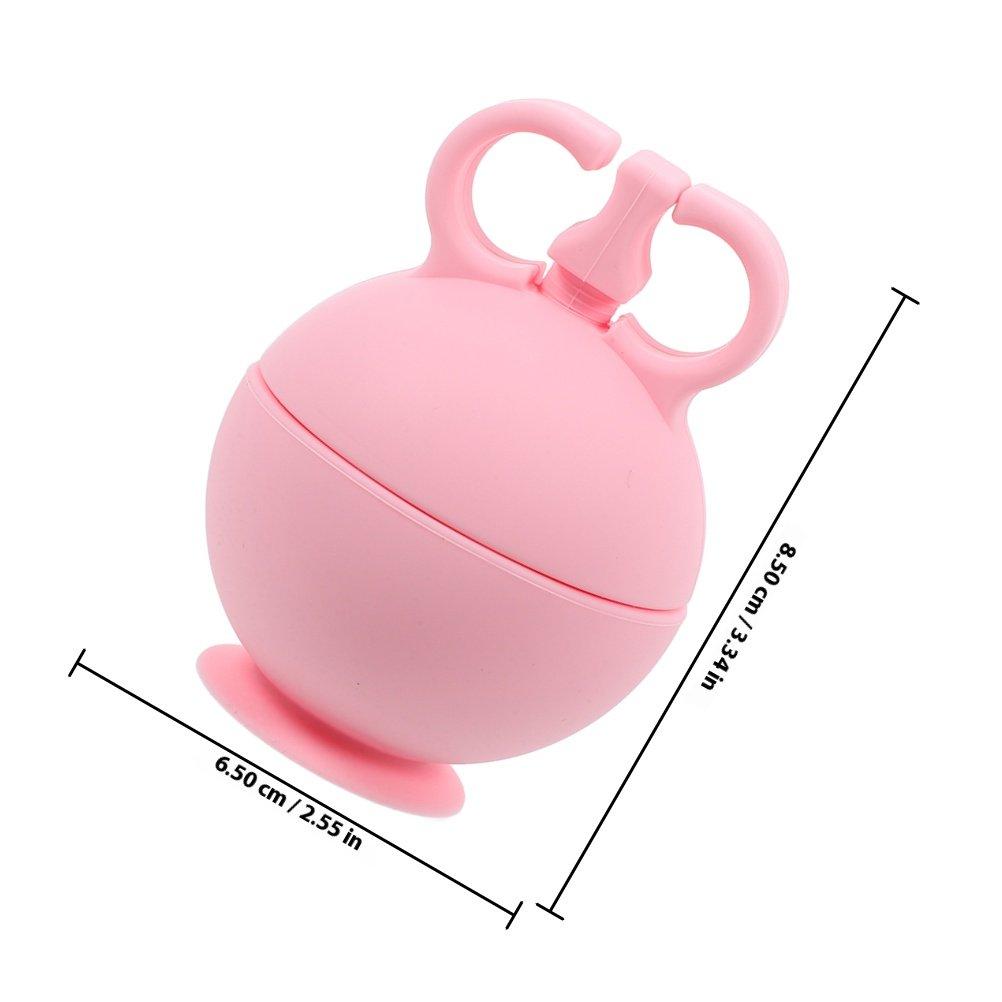 

2Pcs Silicone Ice Face Roller Portable Reusable Skin Cooling Massage Tool for Facial Beauty Care Sensitive Skin розовый