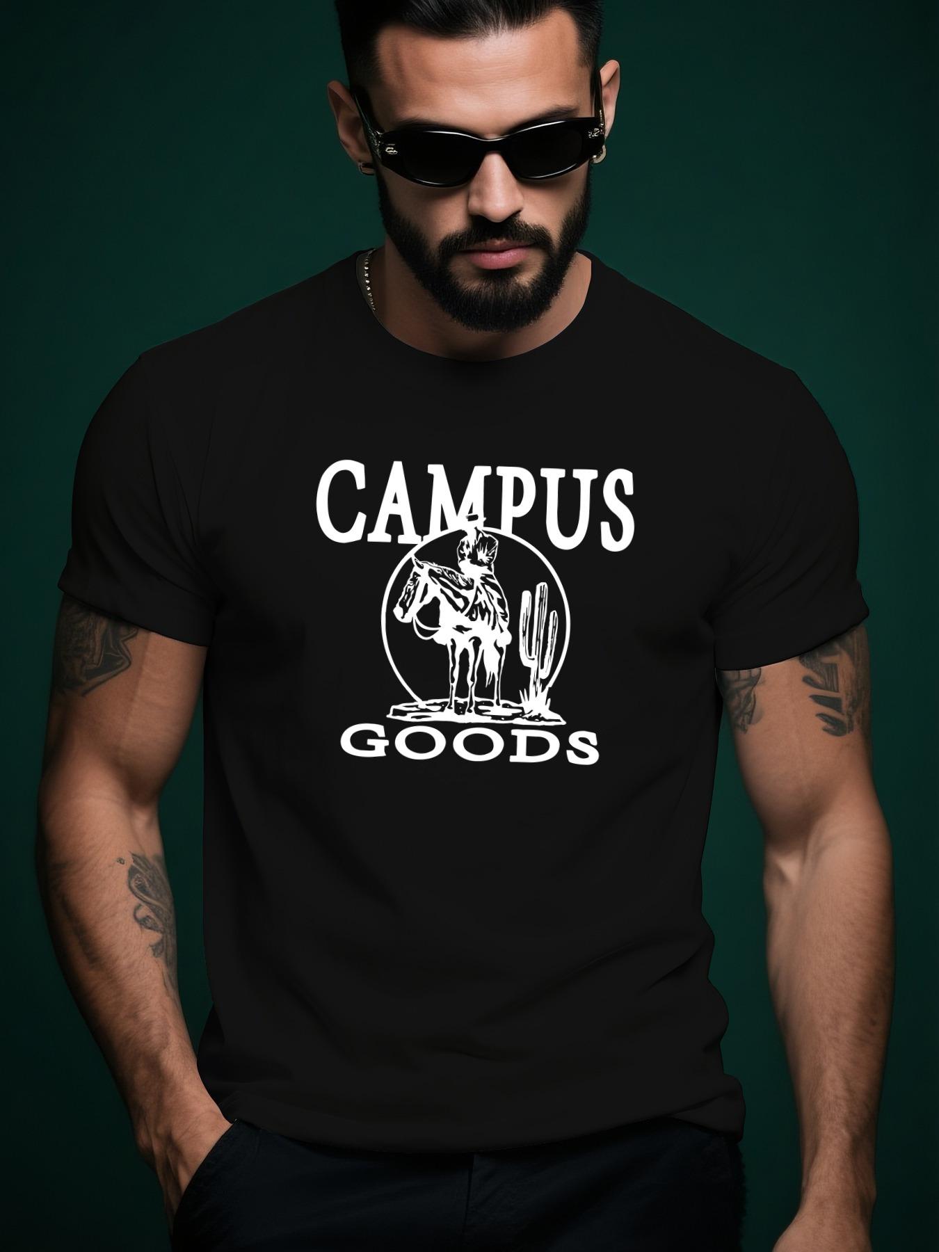 Campus Graphic Tshirt Graphic Tshirt - Casual Summer Shor... XXXXL