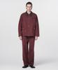 Honguseong Washed Twill Cotton Trousers_Burgundy