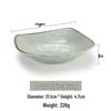 Melamine Imitation Porcelain Square Plate for Cold Dishes, Stir-fry, or Rice - Ideal for Hotels and Restaurants.