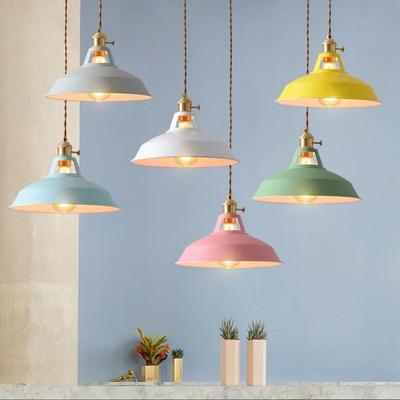 Pendelleuchten Retro Industriell Bunte Restaurant Küche Home Deckenlampen Vintage Hängeleuchten Lampenschirm Dekorative Lampen