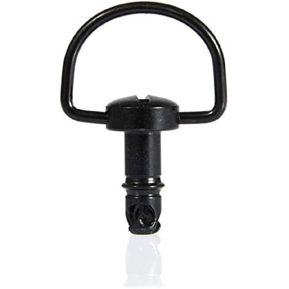 Motorcycle Race Fasteners Quick Release D-Ring 1/4 Turn Race Fairing Fasteners Rivet Type B 17mm (10 Pack) Dark Black