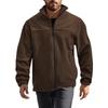 Men's Color Outdoor Zipper Stand Collar Jacket Casual Sports Plush Jacket