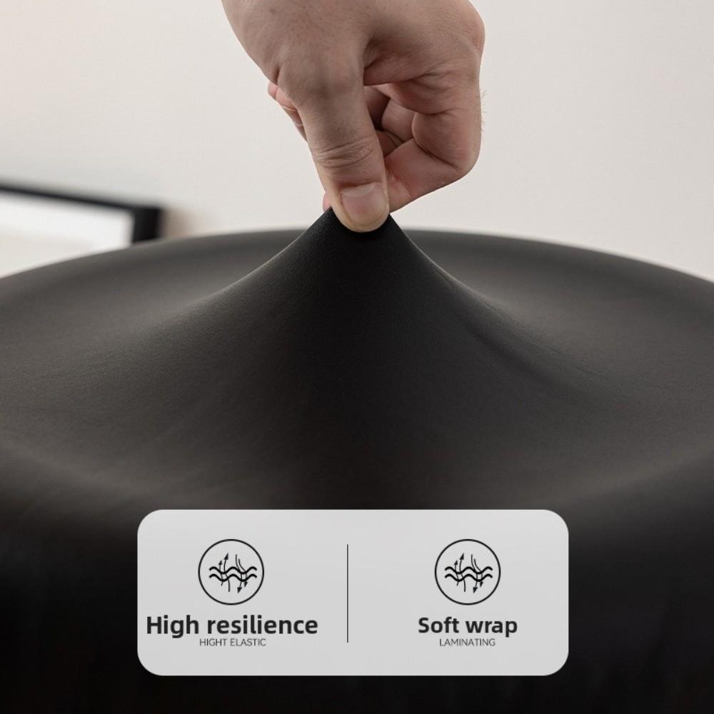 PU Leather Rotating Chair Slipcover Waterproof Bar Stool Chair Cover  for Restaurant Hotel