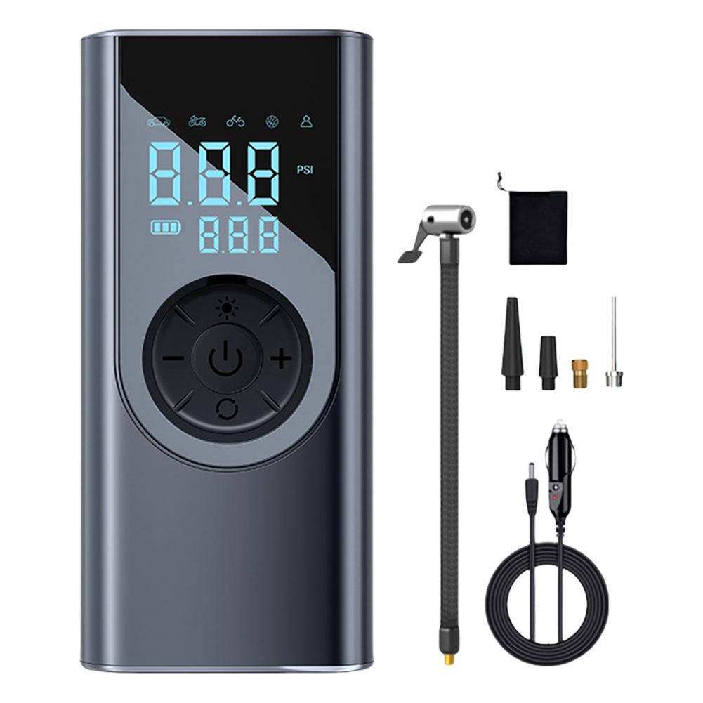 

150PSI Portable Air Compressor with LED Light Electric Tire Inflator LCD Digital Display for Car Motorcycle Inflation Accessorie