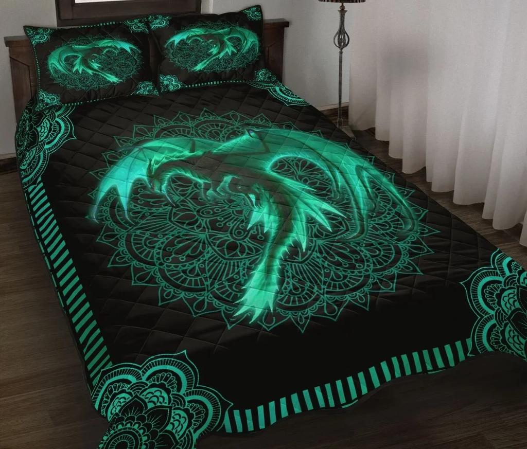 Dragon Printed Duvet Cover King Queen Western Magic Dragon Bedding Set Polyester Quilt Cover for Teen Adults