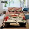 Home Living Luxury 3D Motel 66 Bedding Set Kids Duvet Cover Pillowcase Retro Car Bedding Set Queen and King EU/US/AU/UK Size