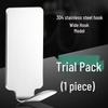 No-Punch Stainless Steel Adhesive Hook for Coats and Hats - Wall-Mounted for Home, Kitchen, and Bathroom Use
