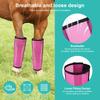 4 Sets Horse Foot Protective Cover Breathable Mesh Horse Boots Mesh Fly Boots for Horse for Preventing Flies Mosquitoes Bite