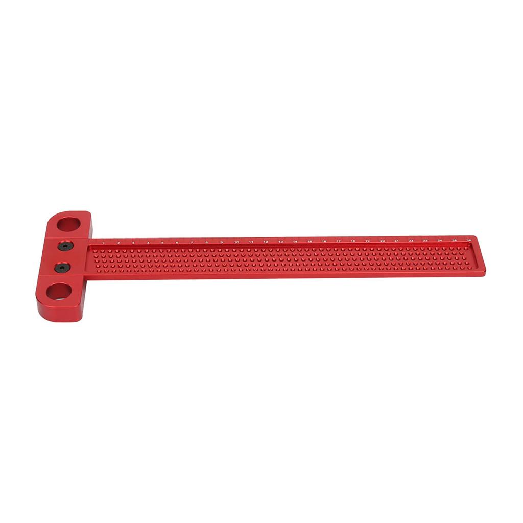 T Type Square Ruler Woodworking Aluminum Alloy Scriber Measuring Carpentry Marking Tool(T 260)