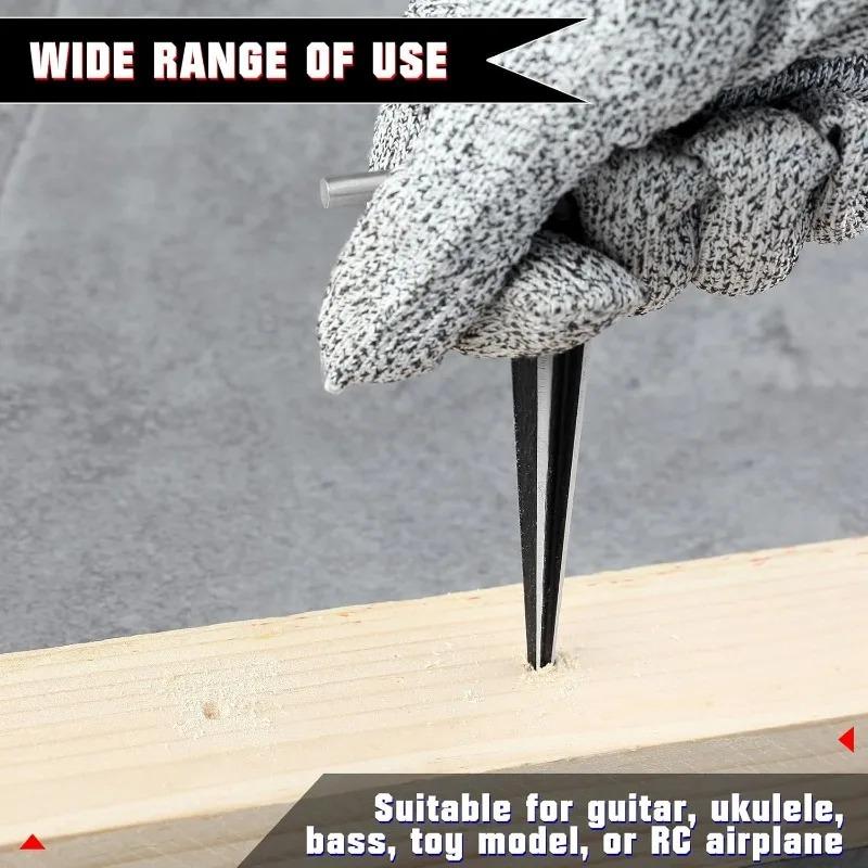 2PCS Tapered Reamer Set with T-Handle 6 Fluted Chamfer Reaming Handle Drilling Tools Woodworker Cutting Tools  3-13/5-16mm