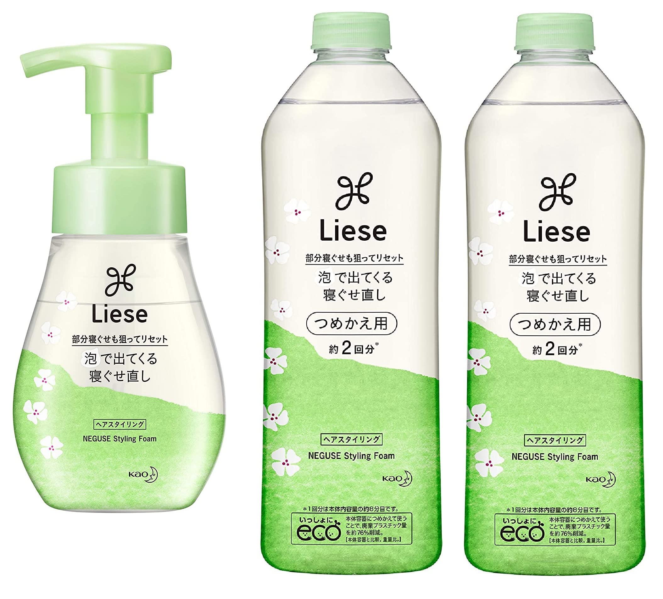 

Kao Liese Foaming Bed Adjustment Body x 1 Refill x 2 Set +