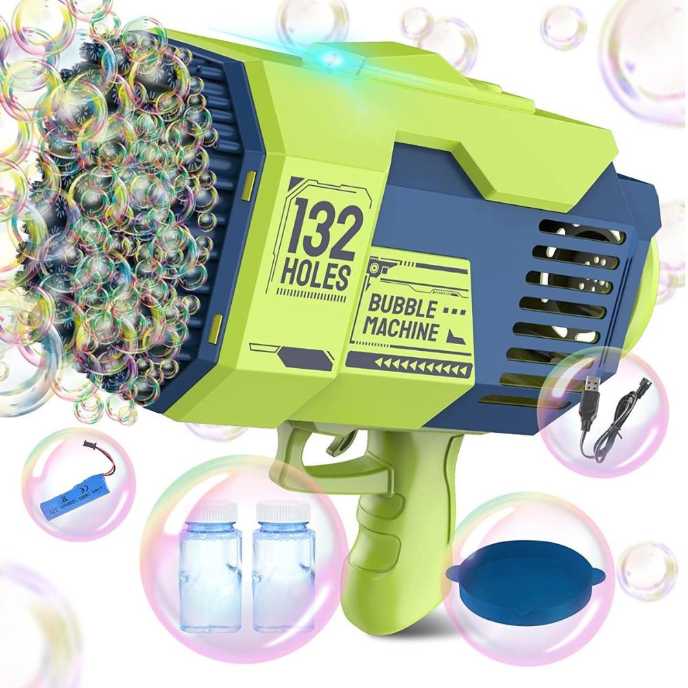 Bazooka Gun Bubble Machine Rechargeable Birthday Gift