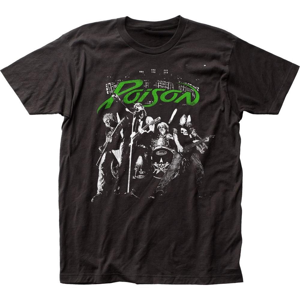 Poison Arena Rock Mens T Shirt Music Classic Concert Rock Band New Black Unisex T-Shirt S