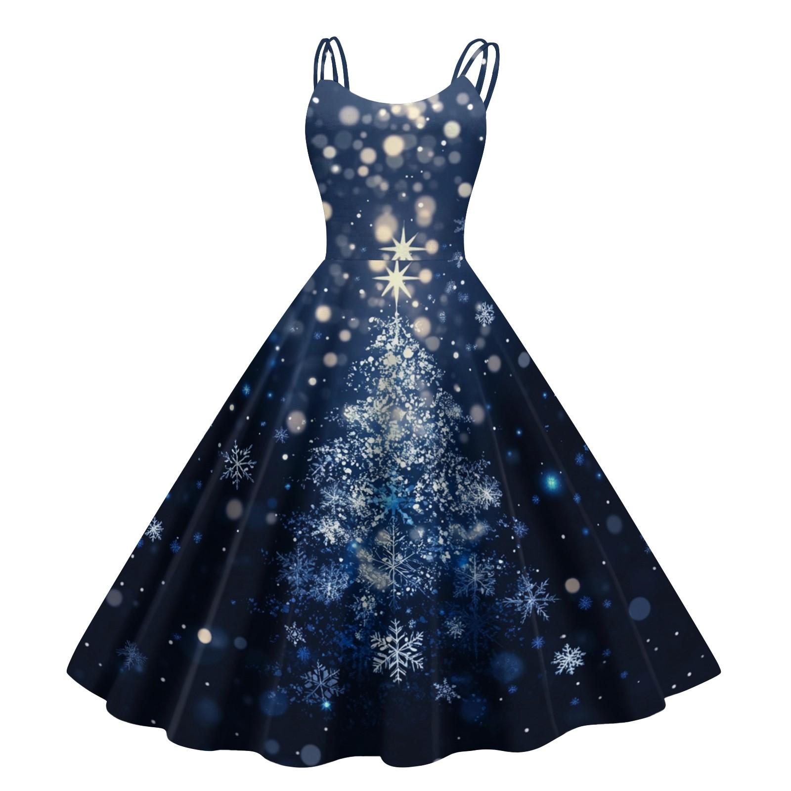 

Женские рождественские подарки, напечатанная шапка Санты, сексуальное платье с открытыми плечами в стиле панк-винтаж XXL