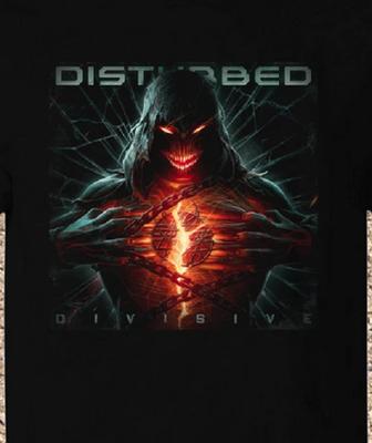 Disturbed Divisive Cotton Black Men T- Shirt