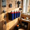 1 Stück 2/3/4-Loch Sprühflaschenhalter Utility-Raum-Organizer Wohnmobil-Tür Sprühdosen-Aufbewahrung Wandmontage-Rack für Dichtstoff-Kleber-Tuben