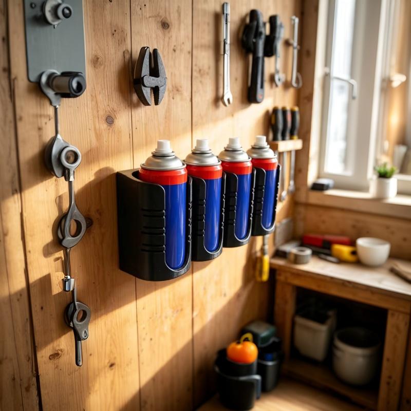 1 Stück 2/3/4-Loch Sprühflaschenhalter Utility-Raum-Organizer Wohnmobil-Tür Sprühdosen-Aufbewahrung Wandmontage-Rack für Dichtstoff-Kleber-Tuben