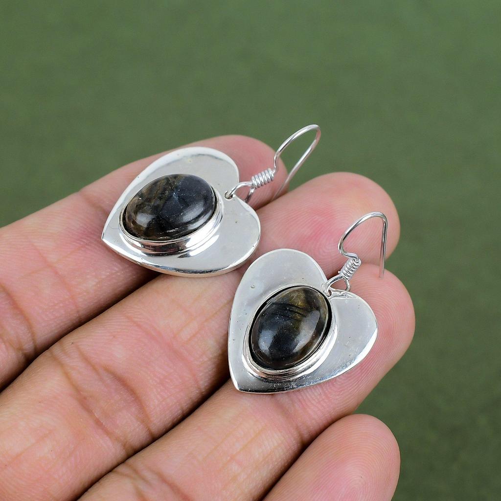 Picasso Jasper Earring 925 Sterling Silver Earring Gemstone Handmade Earrings Antique Jewelry Designer Earring Silver Jewelry Wedding Gifts