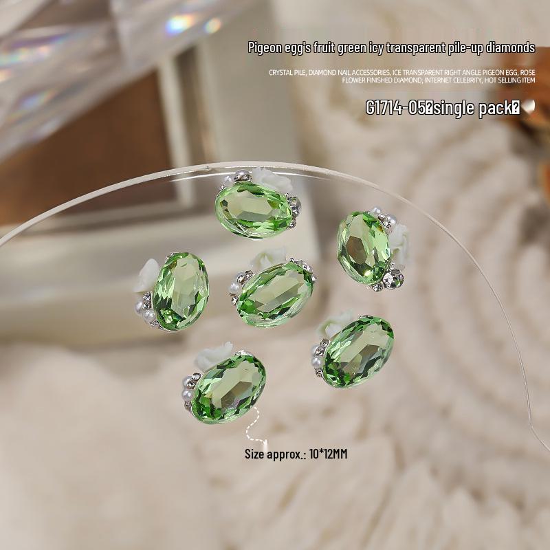 Transparente Strass Stapelbare Nail Art Dekorationen – Kristall Eis Bonbon Design