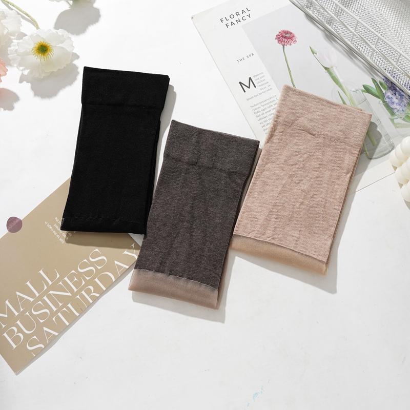 Women's Knee High Stockings for Air Conditioned Rooms Thin Seamless Over The Knee Long Stockings Cat Paw Pattern Anti Slip Anti Snagging Stockings