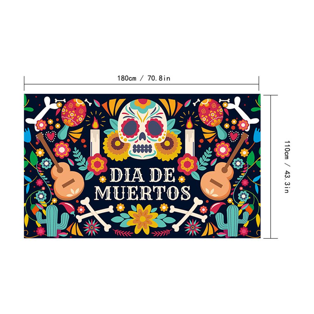 Dekorativní bannery s potiskem lebky Extra velké látkové fotografické bannery pro festivalový svátek