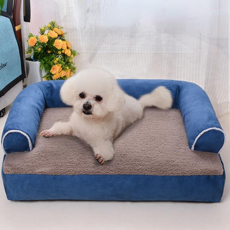 Winter-Superwarme Hundematte, dickes Hundesofa für kleine, mittlere und große Hunde und Katzen, flauschiges Schlafbett, abnehmbar und waschbar