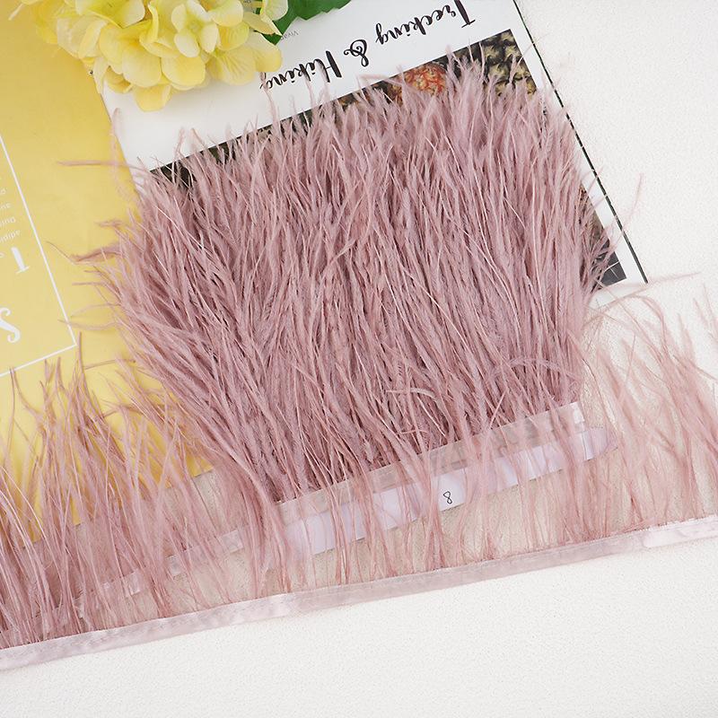 1M 10-13Cm Ostrich Feather Fringed Jewelry Handicrafts Clothing Decorative Accessories