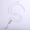 Fine Jewelry 925 Sterling Silver Collarbone Chain Light Luxury 2CTW Moissanite Tassels Pendant Necklace for Women