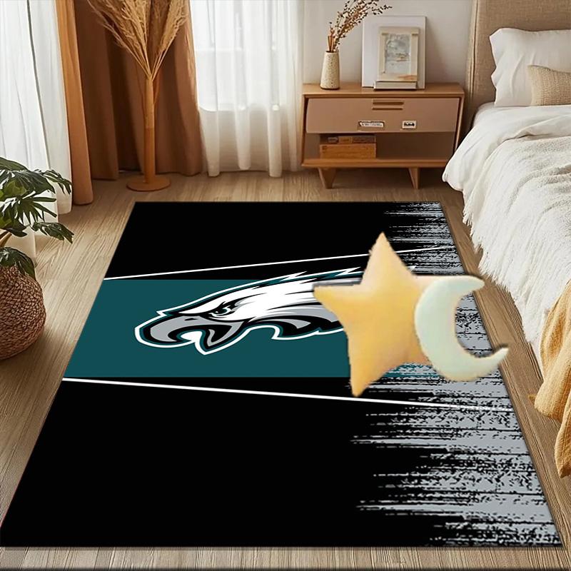 Philadelphia Eagles Rug Game Carpet, Floor Mat for Bedroom Living Room Entryway Rug, Home Decor Idea Gift for Christmas birthday