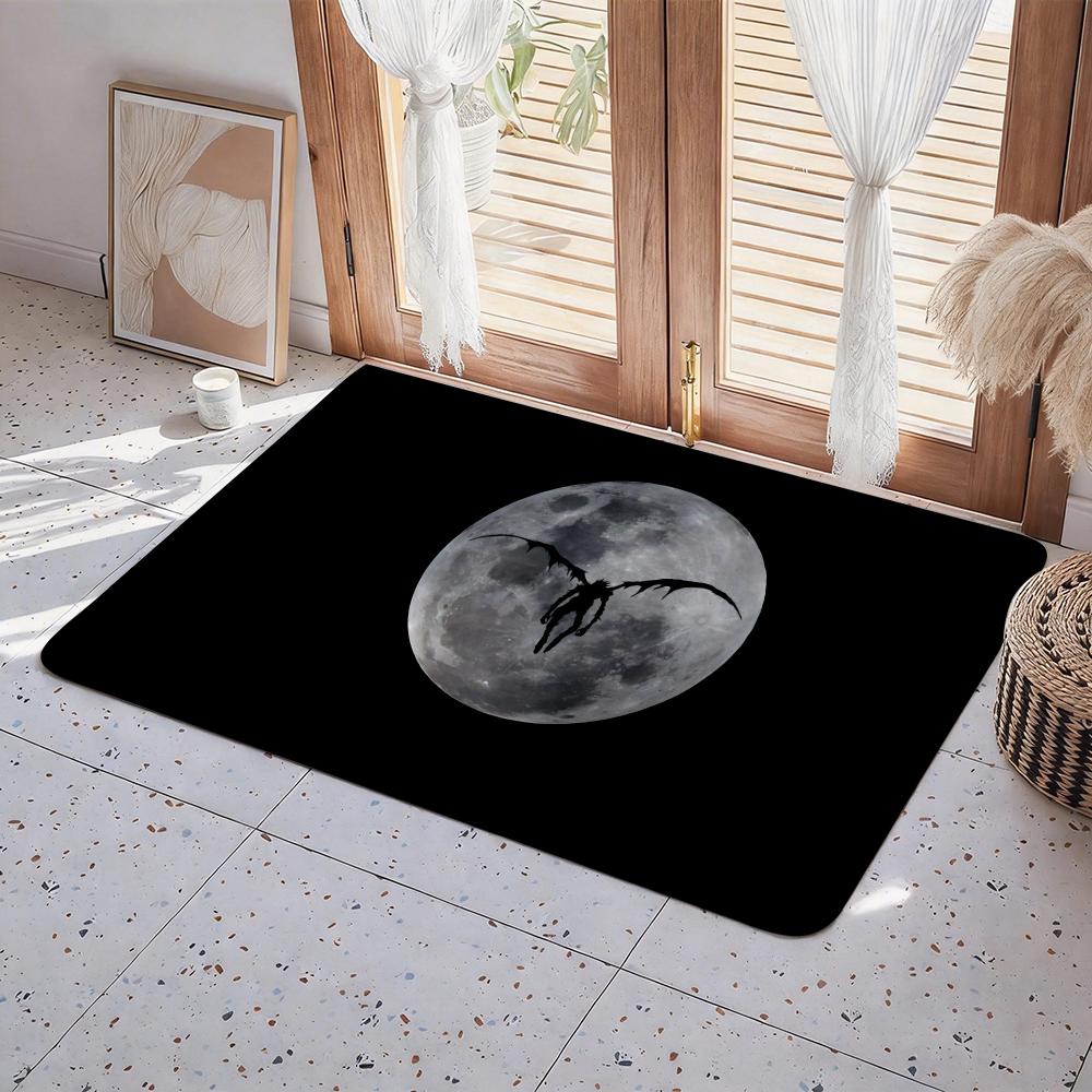 Hot Anime D Death N Note Floor Mat Eco  Flannel Doormat Non Slip Odorless Indoor Floor Rug Soft Short Plush Home Mat