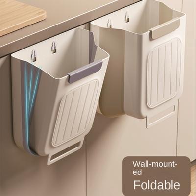 Pattumiera Pieghevole da Cucina per la Casa Armadietti Raccolta Rifiuti da Appendere Non si Piega per Ispessire Calibro Grande