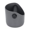 Coffee Knock Box Plastic Rubber Grind Disposal Dump Bin with Bar for Coffee Bar Kitchen Grey