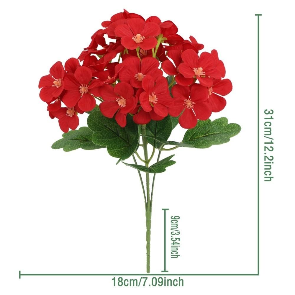 Silk Cloth Foam Flower Bouquet Dyed Edged Simulation Flowers Home Decoration  Photography Props