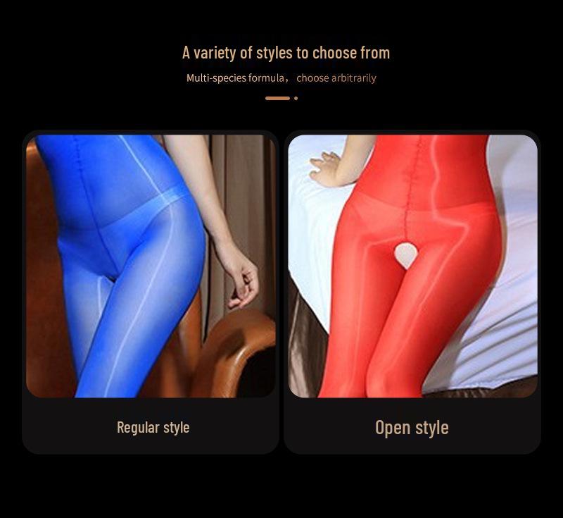 2023 Ultra-Thin Shiny Seamless Full Body Stockings with 912 Needle Underarm and Head Cover