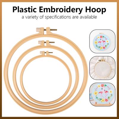 5/6/8Inch Round Wooden Handy Cross Stitch Machine Embroidery Hoop Ring Bamboo Frame Embroidery Hoops DIY Craft Sewing Tools Hot