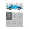 1/32 Scale Porsche 911 Turbo S Diecast Metal Model Toy Sports Car with Sound And Light For Kids Adults