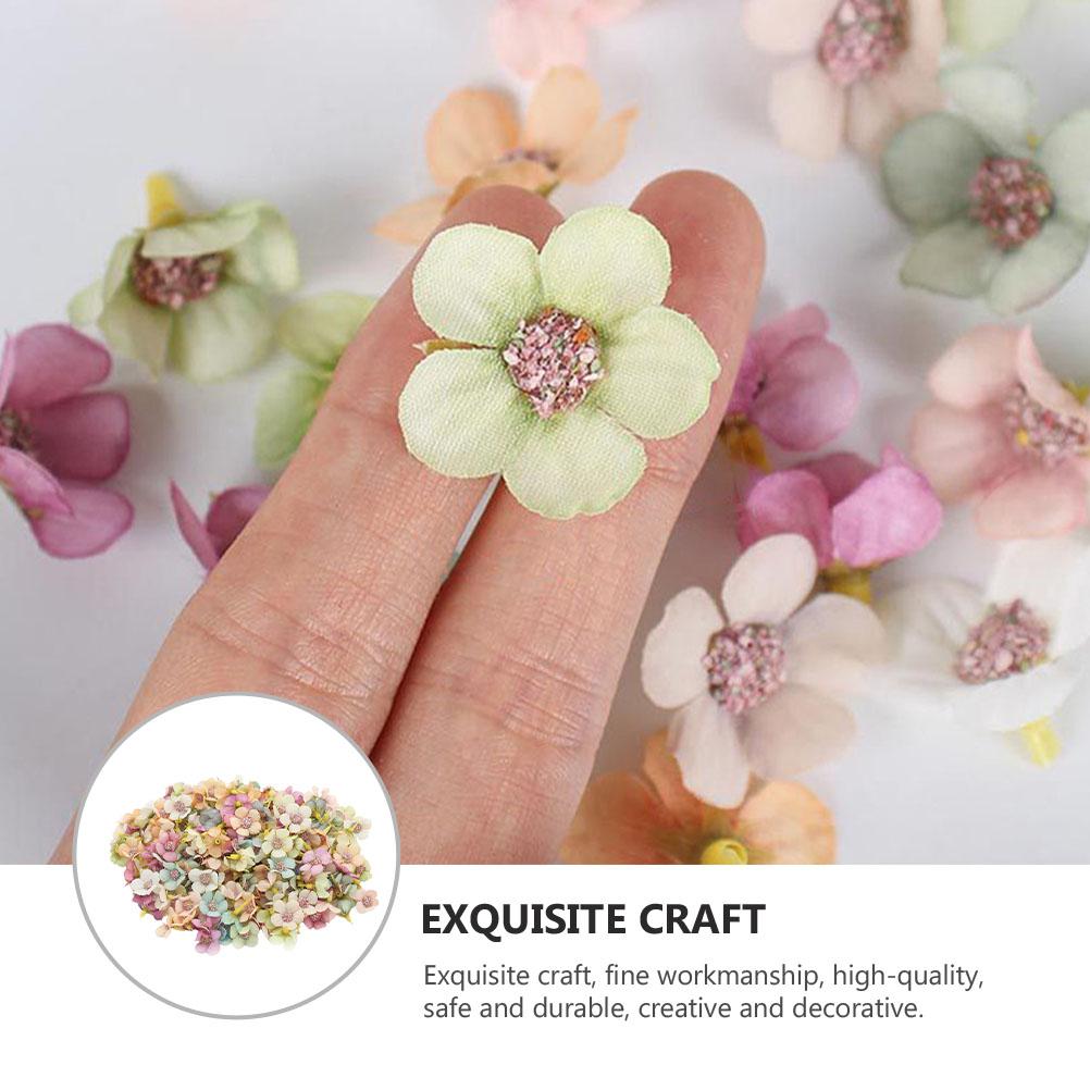 50 Pcs Flower Garland Simulation Silk Head Simulated Heads Decor Colorful Wedding Decors