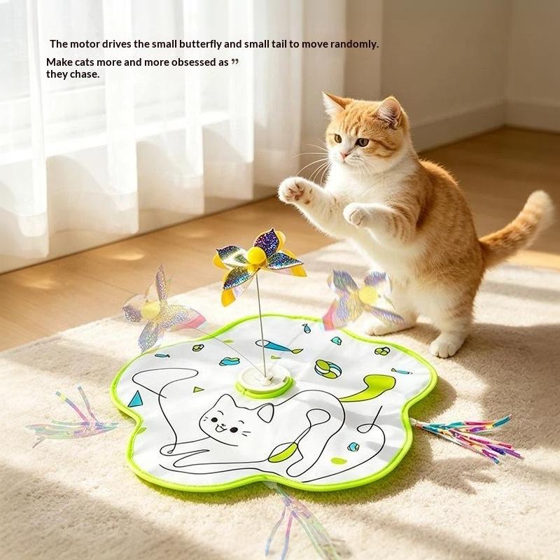 Interactive Motion Activated Cat Toy Hide and Seek Squeaky Mouse Easy to Operate for Home Cat Enrichment Play
