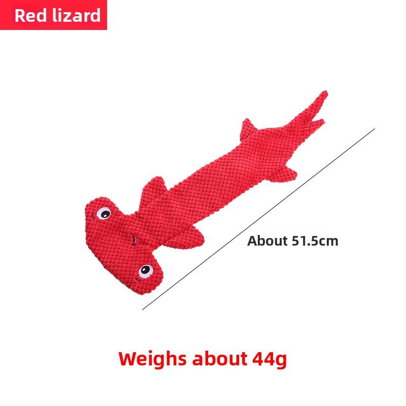 No Stuffing Crocodile Squeaky Dog Chew Toy Corn Fleece Teething Bite‑Resistant Play Toy for Small Medium Dogs Relieve Boredom