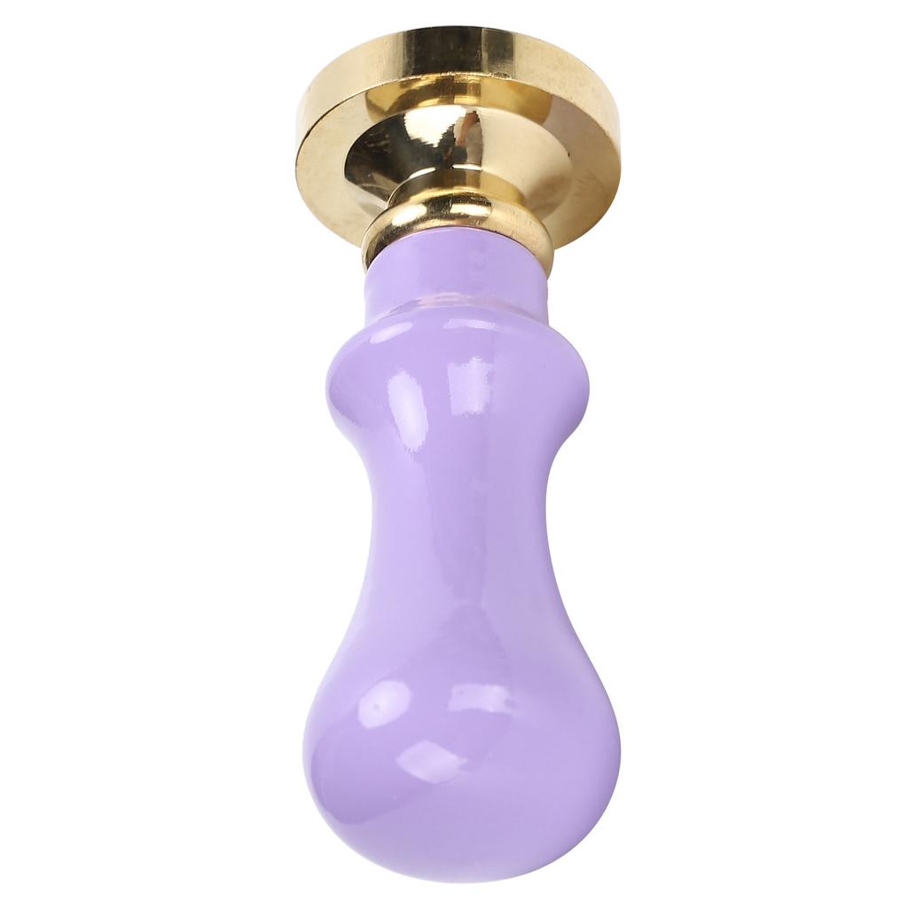 Mini Wax Seal Handle Vintage Envelope Invitation Card Sealed Stamp Handicrafts SupplyPurple Handle