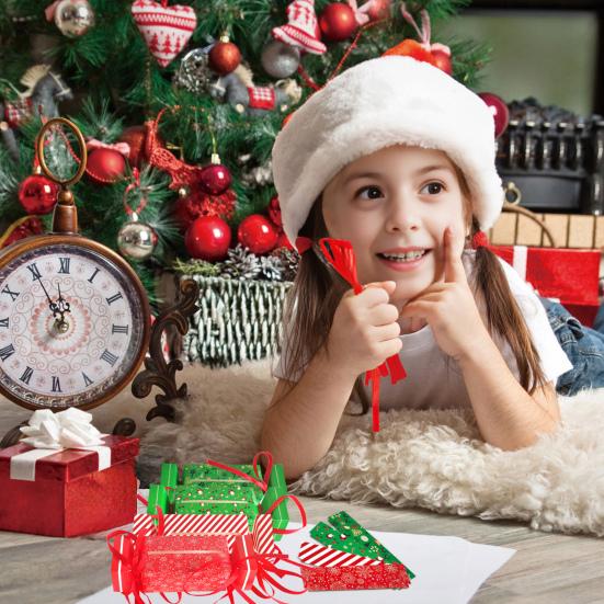 Candy Christmas Money Box for Cash Gift Pull Surprise Money Pull Pouch for Kids Teens Funny Pull Out Money Gift Box with Transparent Envelopes