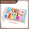 Busy Board Musical Piano Interlocking Gears Fine Motor Skills Interactive Learning Toy Wooden Music