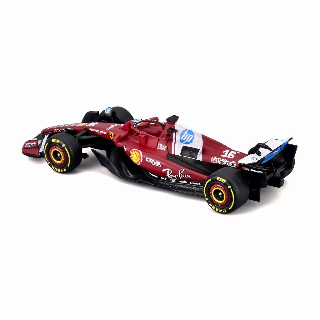 Kyosho BURAGO Ferrari 2025 Australian GP Leclerc Not Assembled Model 1/64 SF-25 No.16 C. (Clear Case/Driver Included) - 18-56804L