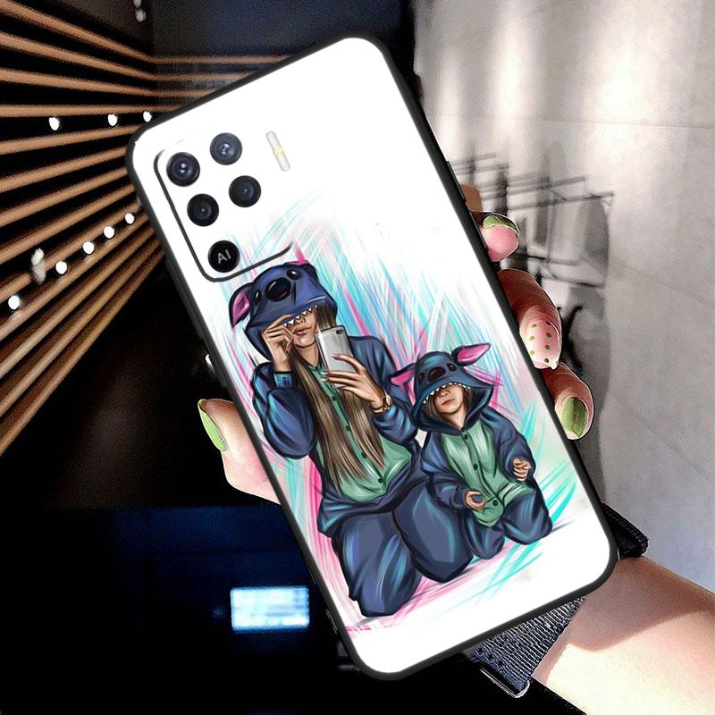 Super Mom Baby Girl Son Daughter Case For Oppo A78 A98 A18 A38 A58 A60 A80 A40 A77 A57 A17 A74 A54 A94 A96 A76 A16 A15 A5 Pro