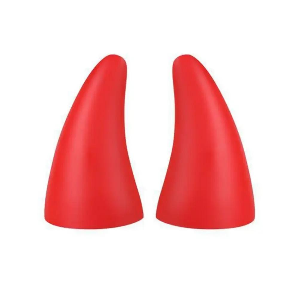 

2pcs 3D Cool Design Car Sticker - Devil Horn, Anti-collision Small Saplin, Car Roof Decoration, Roof Sticker, 3D Sticker