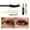Schwarze Mascara. Natürliche und langanhaltende wasserfeste Mascara, schlank und wischfest, 4D-Augenschwarz