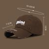 Spring Autumn Holes Baseball Cap Letters Embroidery Sunshade Cap for Men Women