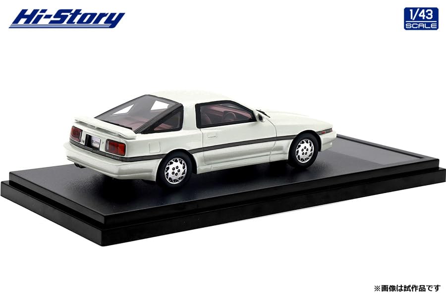 Hi Story Toyota Supra TURBO LIMITED White Pearl Glimmer Ferdig produkt 1/43 3.0GT (1987)